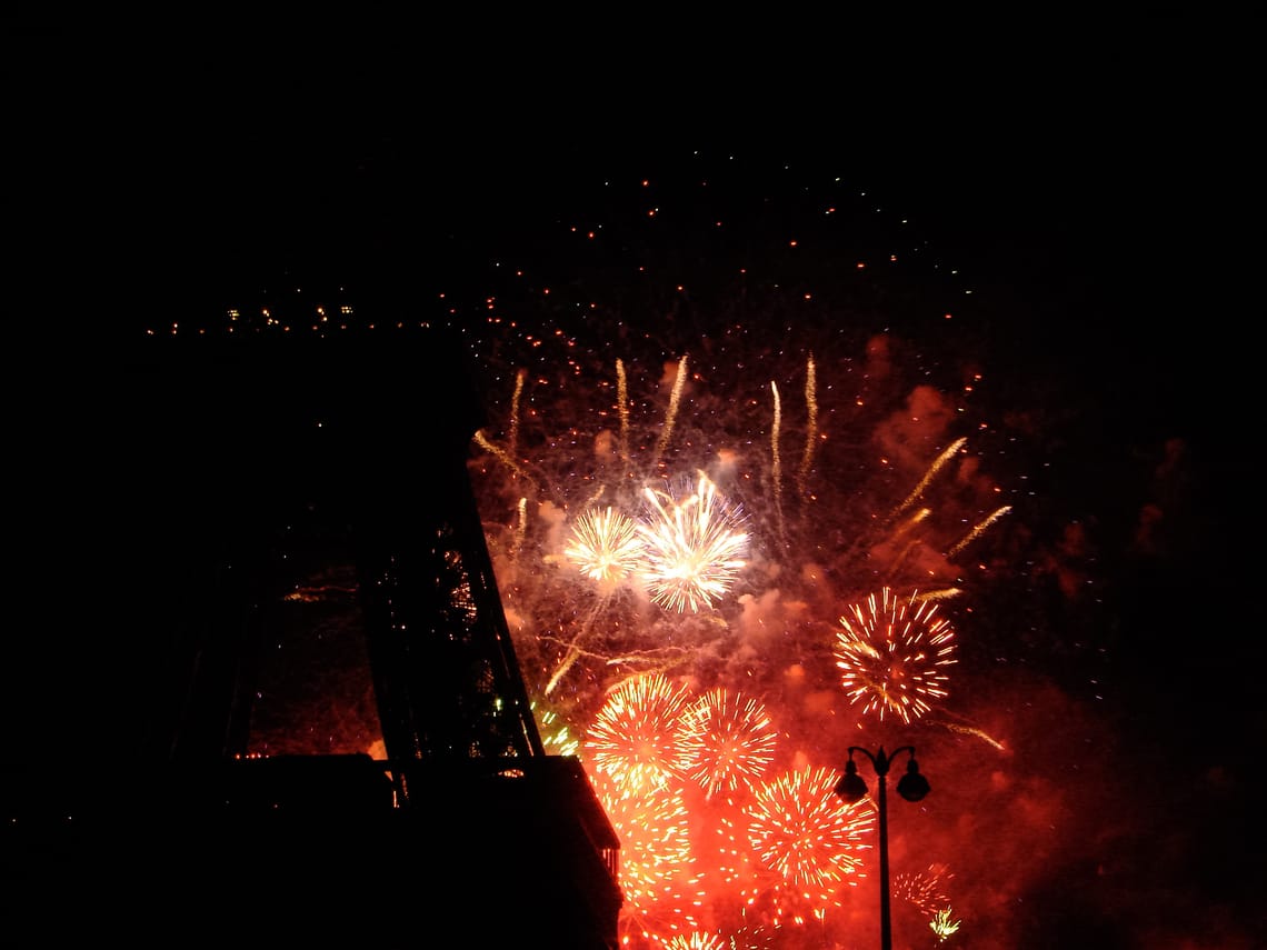 Fireworks in Paris